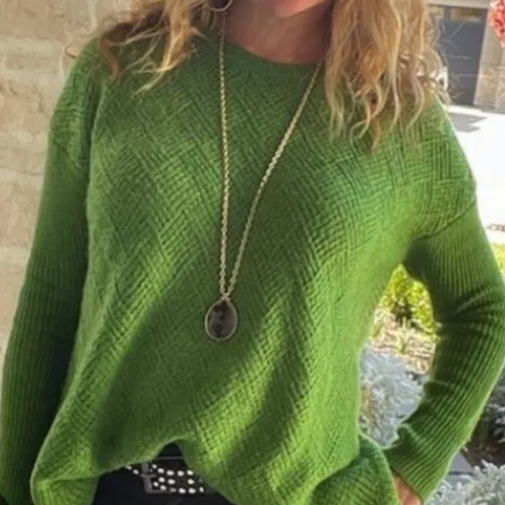 CAbi Green Sweater